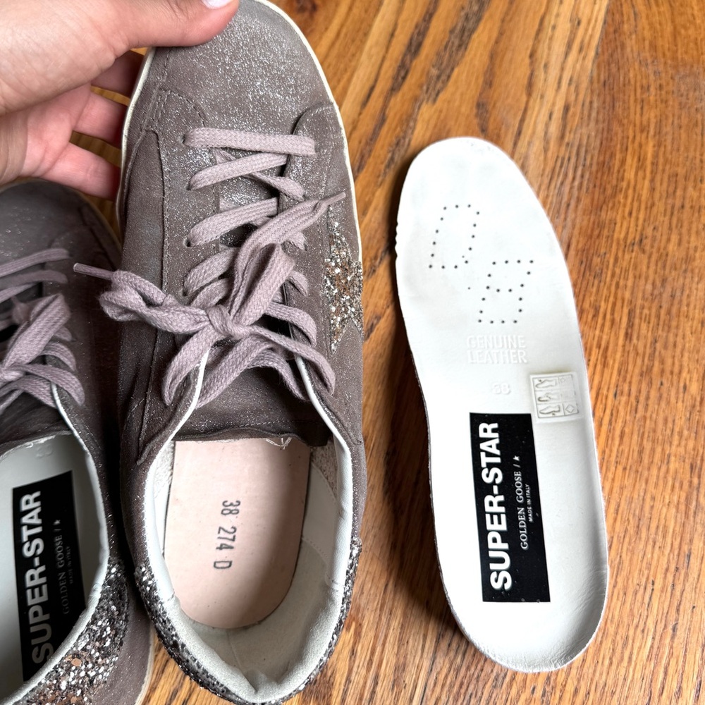 Golden Goose Superstar Glitter Sneaker - Picture 8 of 9